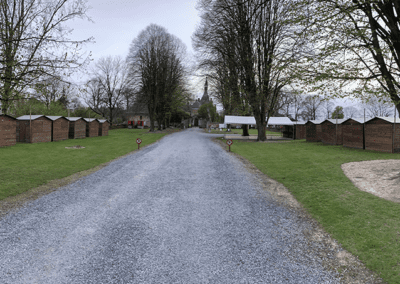 chalets installés en Hesbaye