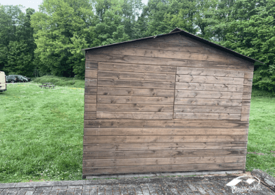 chalet installé en plaine nature